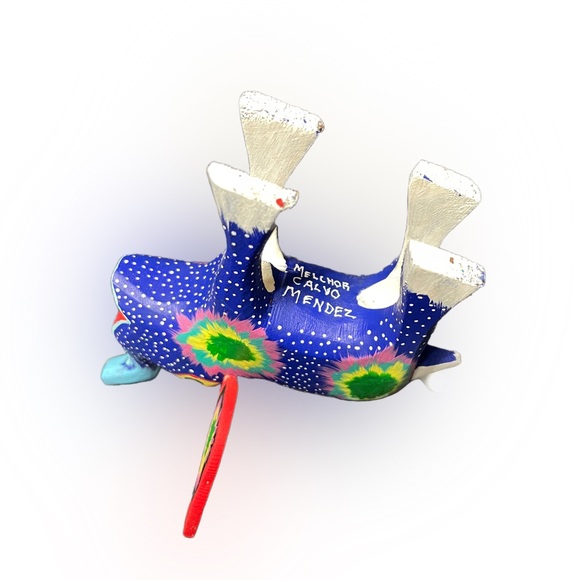 Handcrafted Elephant Alebrije Wood Carved Figurine. - Picture 5 of 7